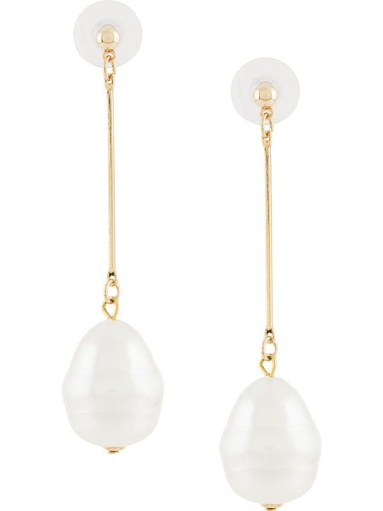 faux-pearl drop earrings展示图