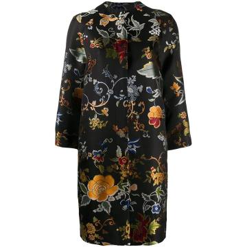 embroidered floral coat