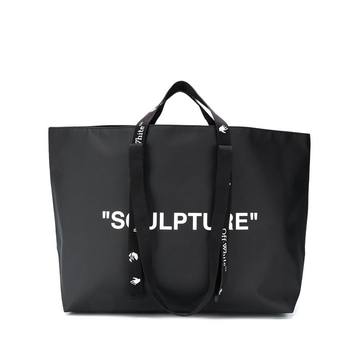 Commercial slogan tote bag