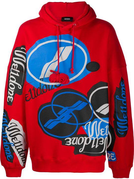 all-over logo print hoodie展示图