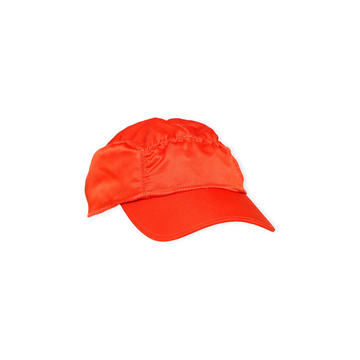 Satin Ruched Baseball Cap