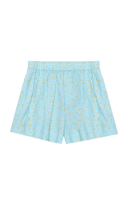 Printed Cotton Poplin Mini Shorts展示图