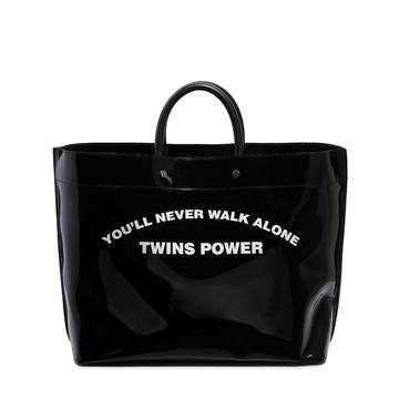 中号"TWINS POWER"PVC托特包