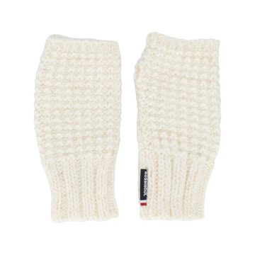 fingerless knitted gloves