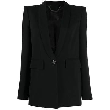 one-button blazer