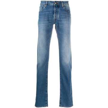 straight-leg jeans