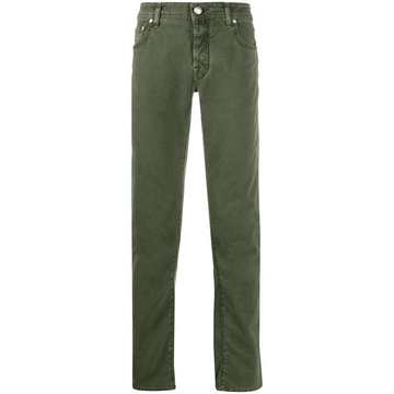 five-pocket slim-fit trousers