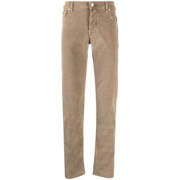 slim fit trousers