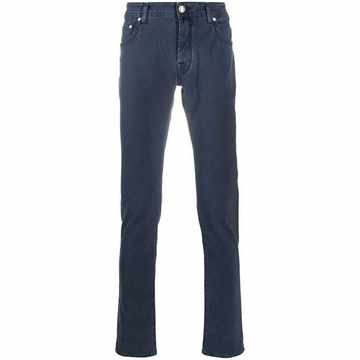 five-pocket slim-fit trousers