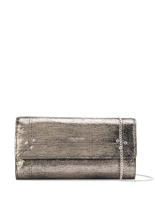 Portefeuille metallized clutch bag展示图