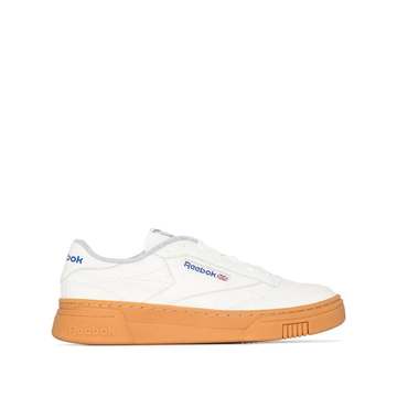 white Club C Stacked leather sneakers