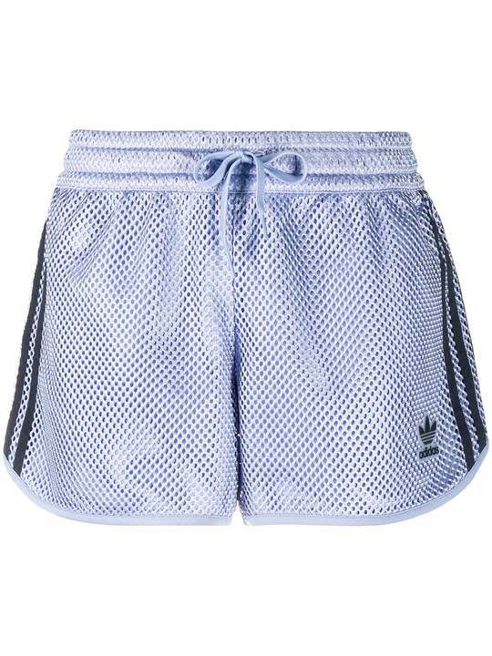 logo patch mesh shorts展示图