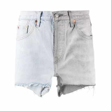 501 two-tone denim shorts