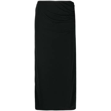 fitted midi skirt