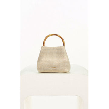 Solene Mini Raffia Top Handle Bag