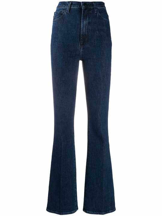 high-waisted bootcut jeans展示图