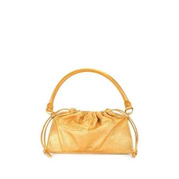 metallic ruched shoulder bag