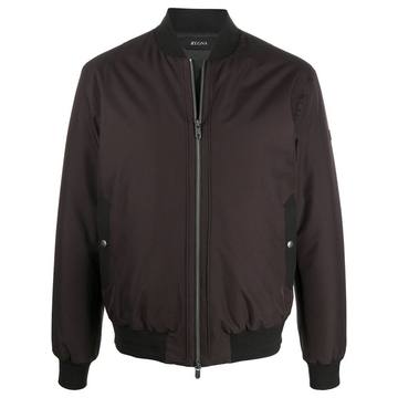 zipped bomber jacket