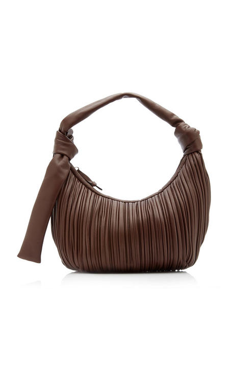 Neptune Pleated Leather Shoulder Bag展示图