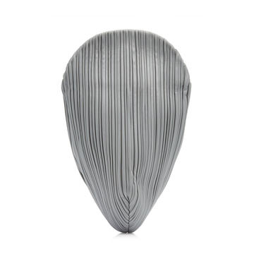 Pluto Pleated Leather Swirl Clutch