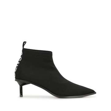 pointed toe kitten heel boots