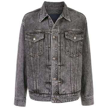 grey wash denim jacket