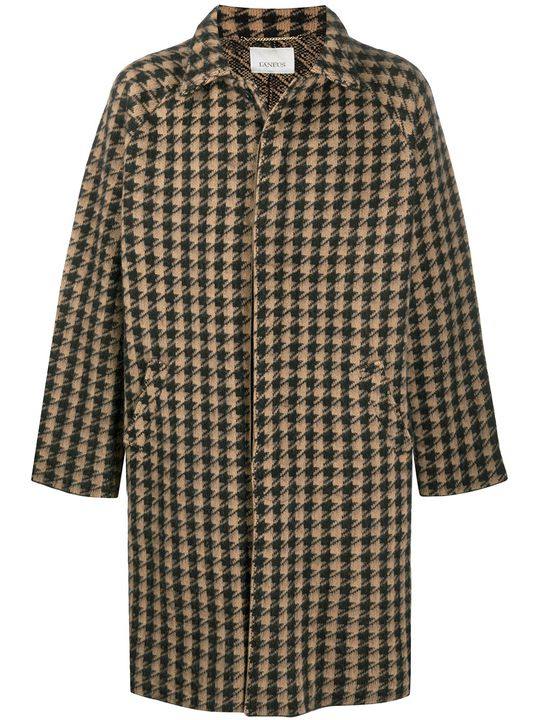 houndstooth single-breasted coat展示图