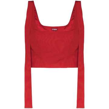 Rogan tie-detail crop top