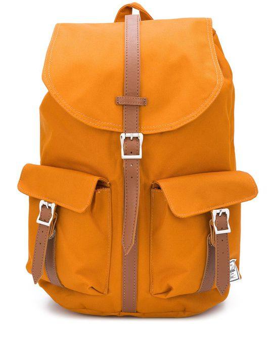 drawstring tonal backpack with buckle fastening展示图