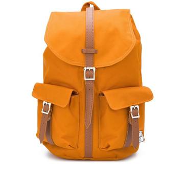 drawstring tonal backpack with buckle fastening