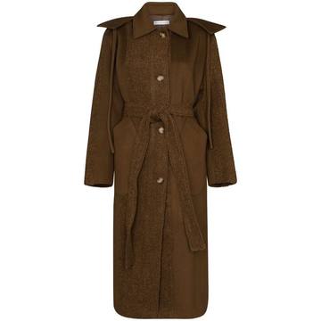 Charlie belted waist boucle coat