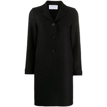 fitted single-breasted coat