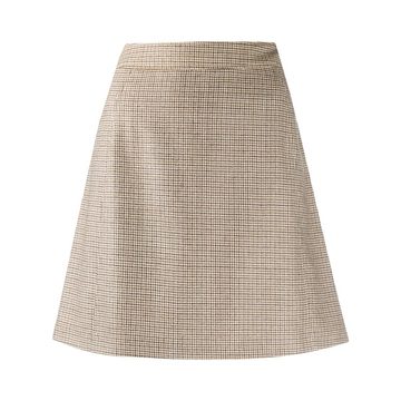 Sonia houndstooth A-line mini skirt