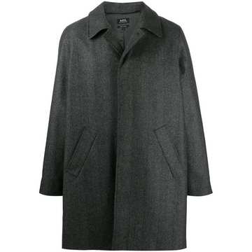 loose fit pea coat