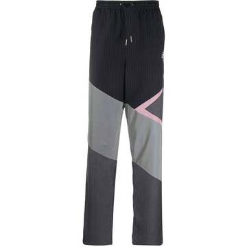 colour-block pinstripe track pants