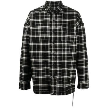 Hydrogen plaid cotton shirt