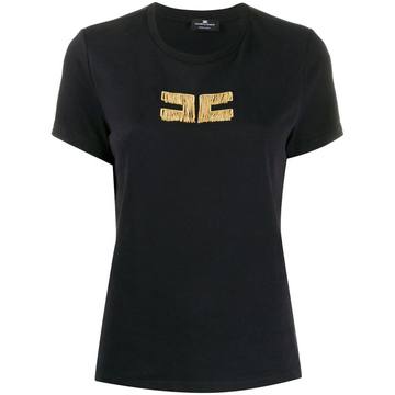 beaded logo T-shirt