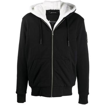 zip-up hooded jacket