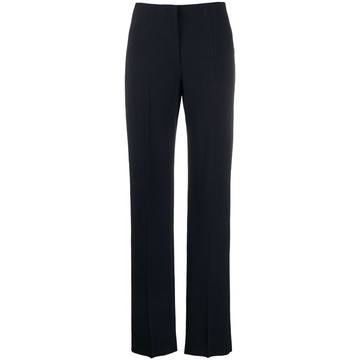 high-rise straight leg trousers