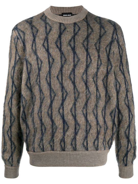 zig-zag striped knit jumper展示图