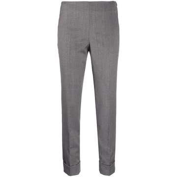 cropped slim-fit trousers