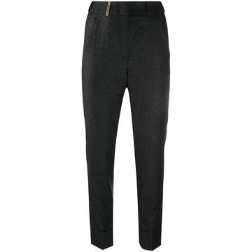 cropped wool trousers