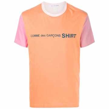 colour-block cotton T-shirt