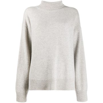 rib-trimmed cashmere jumper