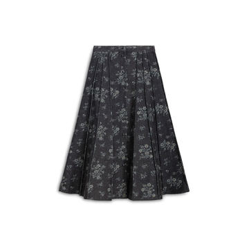 Soave Floral Cotton Midi Skirt