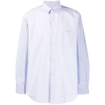 multi-stripe patch pocket shirt