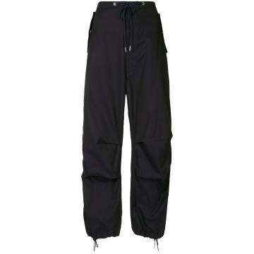 Parachute drawstring-waist trousers