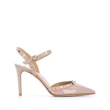 Rockstud pointed-toe 95mm pumps