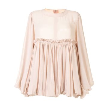 ruffle detail blouse