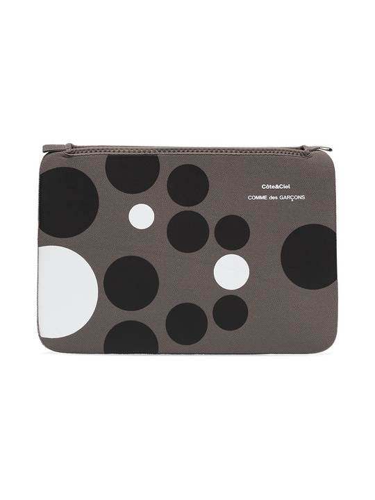 X Côte & Ciel grey 11 inch MacBook Air polka dot neoprene pouch展示图